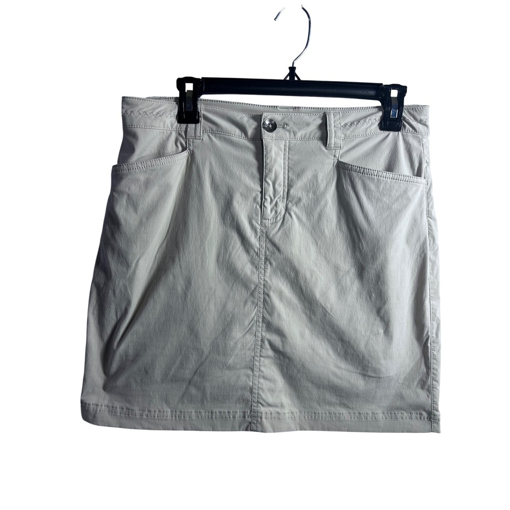 Eddie Bauer Travex Skort Size 6 Beige Stretch Hiking Outdoor Women